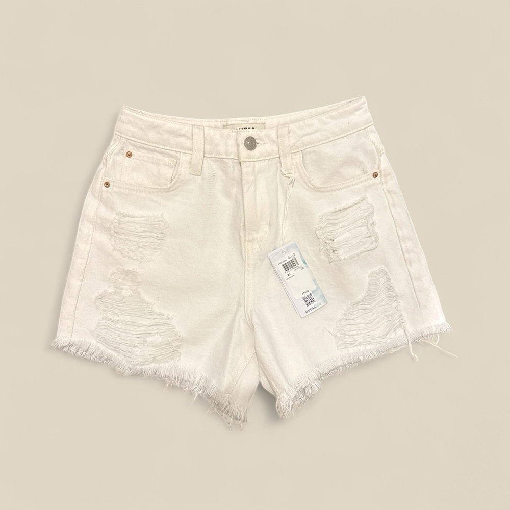 NWT Guess White Denim Shorts